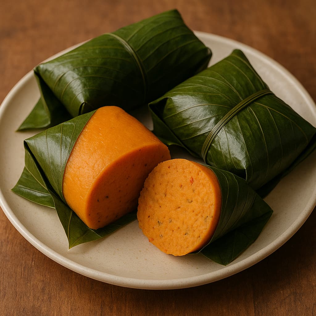 A picture of Nigrian moi-moi made for 9JaTribe